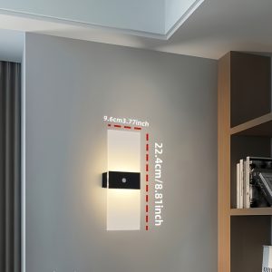 2pcs Rechargeable Magnetic Cordless Night Light, Indoor Motion Sensor LED Wall Lamp, USB Charging, No Wiring Wall Lamp Suitable for Bedrooms, Corridors, Stairs, Closets, Kitchens, Balconies, Aisles of