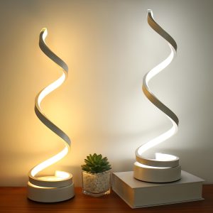 2u002F1pc Vintage-Inspired Creative Desk Lamp - Spiral Adjustable Arm, Soft Warm Light, Multifunction, Space-Saving Design for Bedroom, Study, Living Room, Ideal Gift for Friends And Family